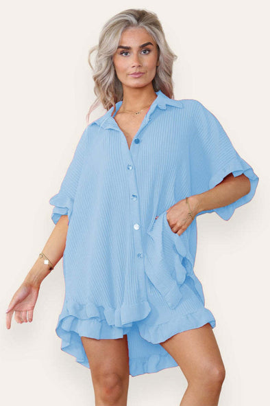 Oversized Frilled Co-Ord Set
