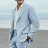 Casual Linen Two-Piece Suit