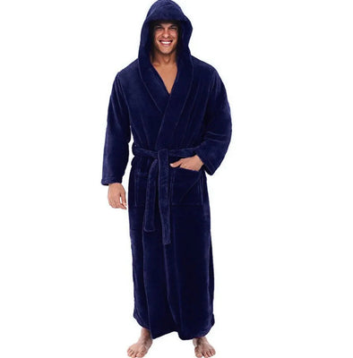 Plus Size Thick Hooded Nightgown