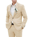 Casual Linen Two-Piece Suit