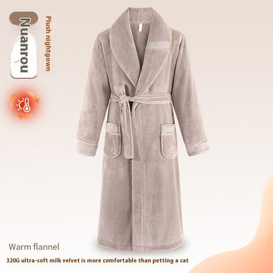 Plus Size Fleece-Lined Winter Pajamas
