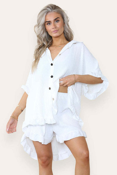 Oversized Frilled Co-Ord Set