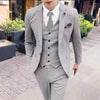 Korean Style Slim Fit 3-Piece Suit