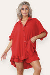 Oversized Frilled Co-Ord Set
